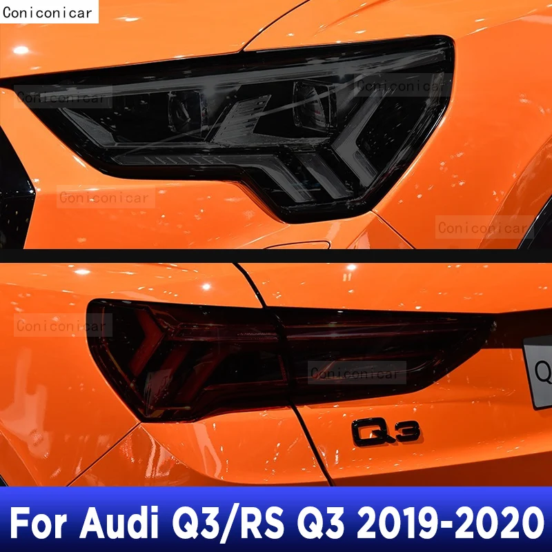 

Для Audi Q3 RSQ3 2019-2020 Автомобильная внешняя фара с защитой от царапин, ТИНТ передней фары, аксессуары для ремонта фотографий, наклейка