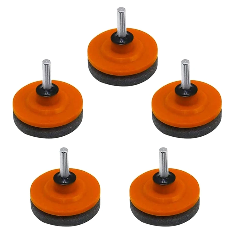 5Pack Lawnmower Blade Sharpeners,Lawn Mower Sharpener Grinder Wheel Stone Tool For Any Power Drill Hand Drill CNIM Hot