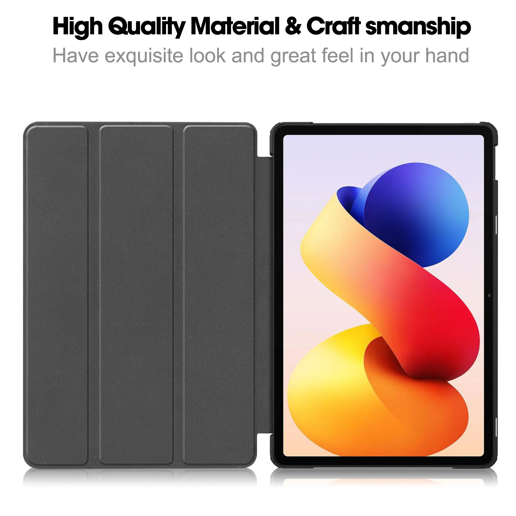 for Xiaomi Redmi Pad 2 Pad2 Pro 12.1 Inch 2025 Tablet Cover PU Leather Case with Auto Wake Function Stand Flip Case