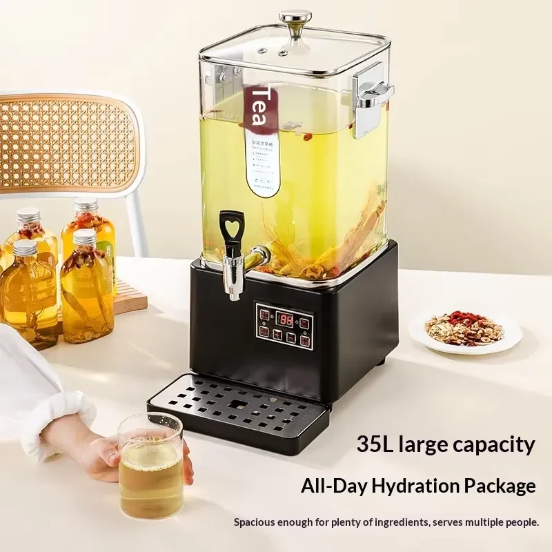 Commercial Electric Tea Steamer Stainless Steel Automatic Large Capacity Brewing Machine Intelligent Heating Device for