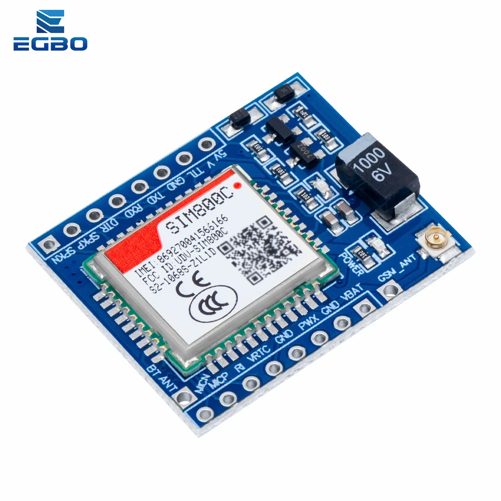 SIM800C GSM GPRS وحدة 5 فولت/3.3 فولت TTL مجلس التنمية IPEX مع بلوتوث و TTS لاردوينو STM32 C51 لاردوينو