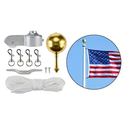 1pc Outdoor Flagpole Hardware Repair Flagpole Pulley Truck for 2