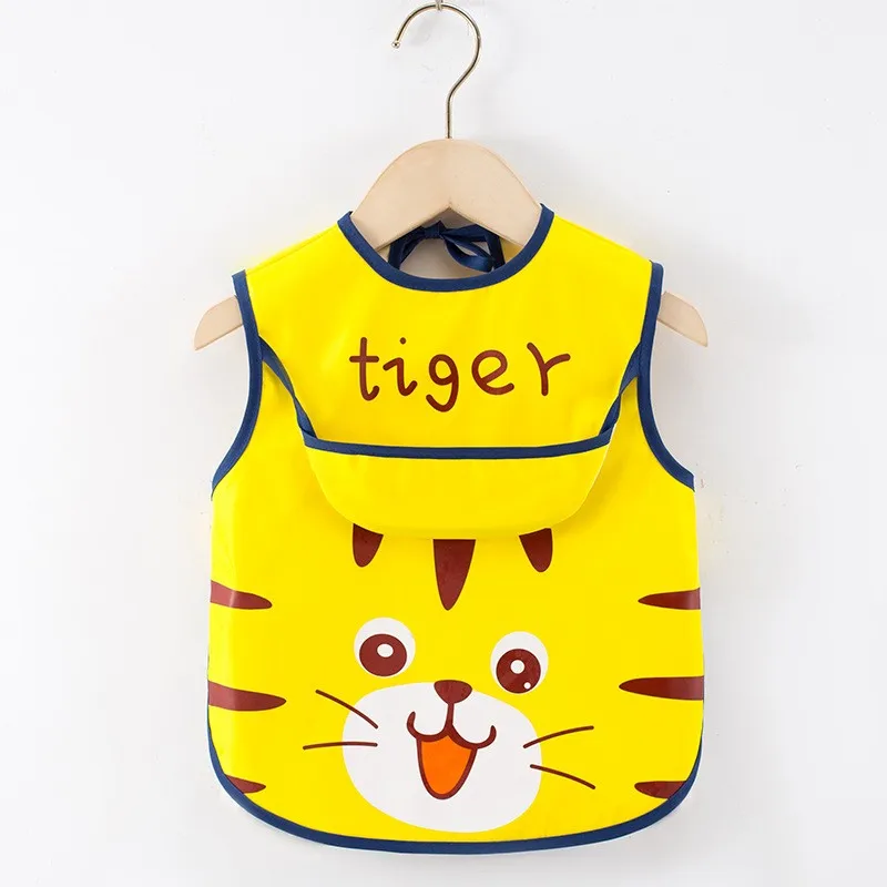 2PCS/1PCS Eating Feeding Smock Baby Toddler Apron Bibs Waterproof Adjustable Size Girls Boys Newborn Stuff 1-4 Years