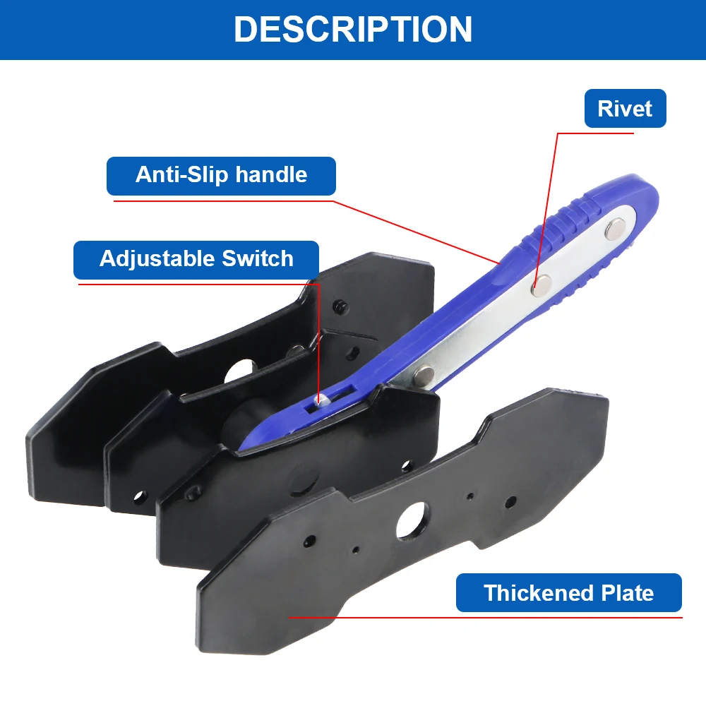 Herramientas de ajuste de cilindro de freno de trinquete, herramientas universales de reparación de automóviles, pinza de freno de disco de coche práctica duradera y confiable