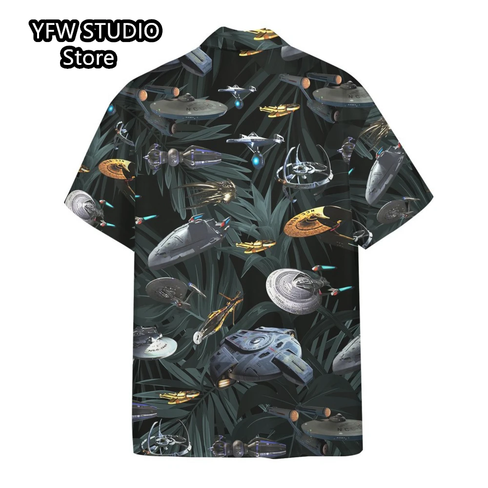 Hawaii Tropischer Stil Papageien-Druck Kurzarm Aloha-Hemden Kubanischer Stil Sommer Plus Size Lässige neue Herrenhemden – Detail 23