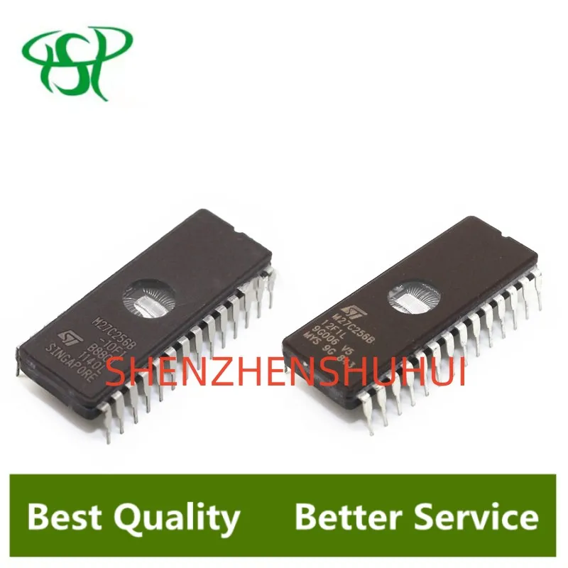 

10PCS M27C256-10F1 M27C256B-10F1 M27C256 27C256 M27C256B DIP28 Ceramic Memory Chip