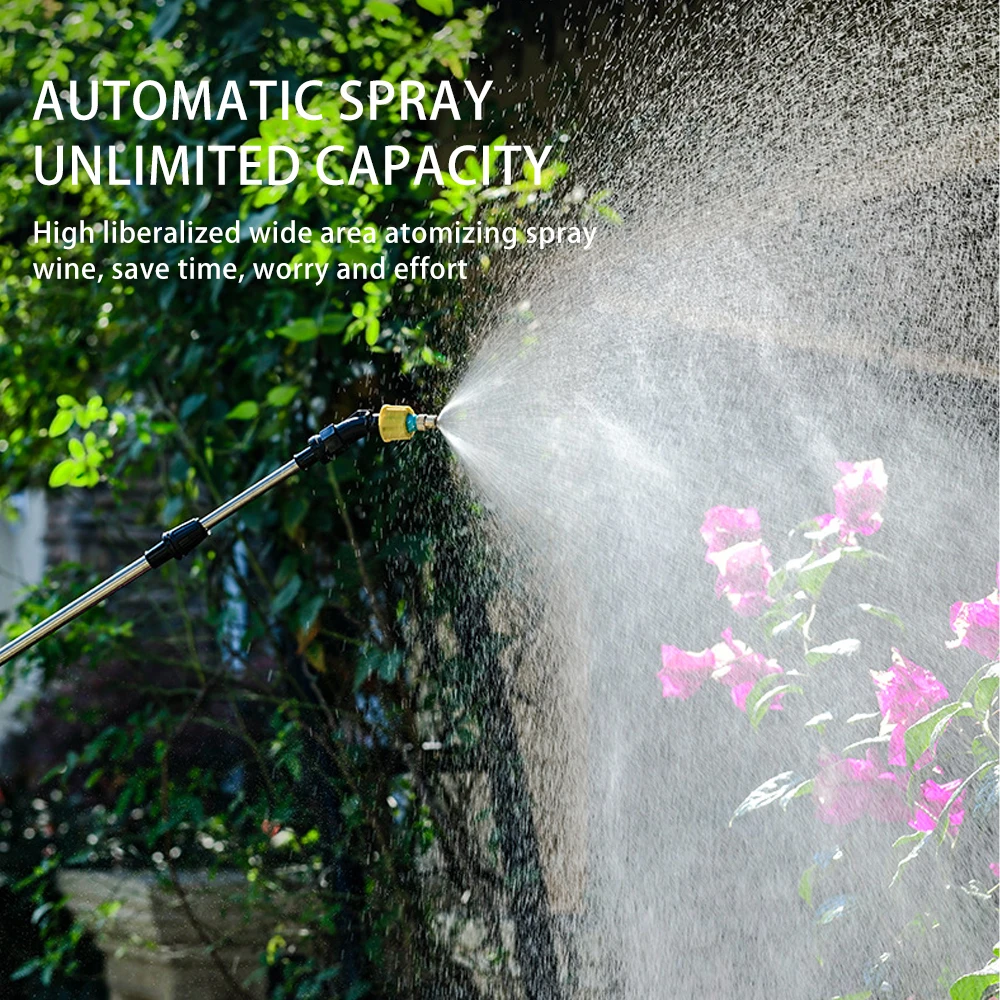 Electric Sprayer Household Portable Telescopic Pole for Garden Watering Plants Fertilizing Lawn High Pressure Water Sprayer New