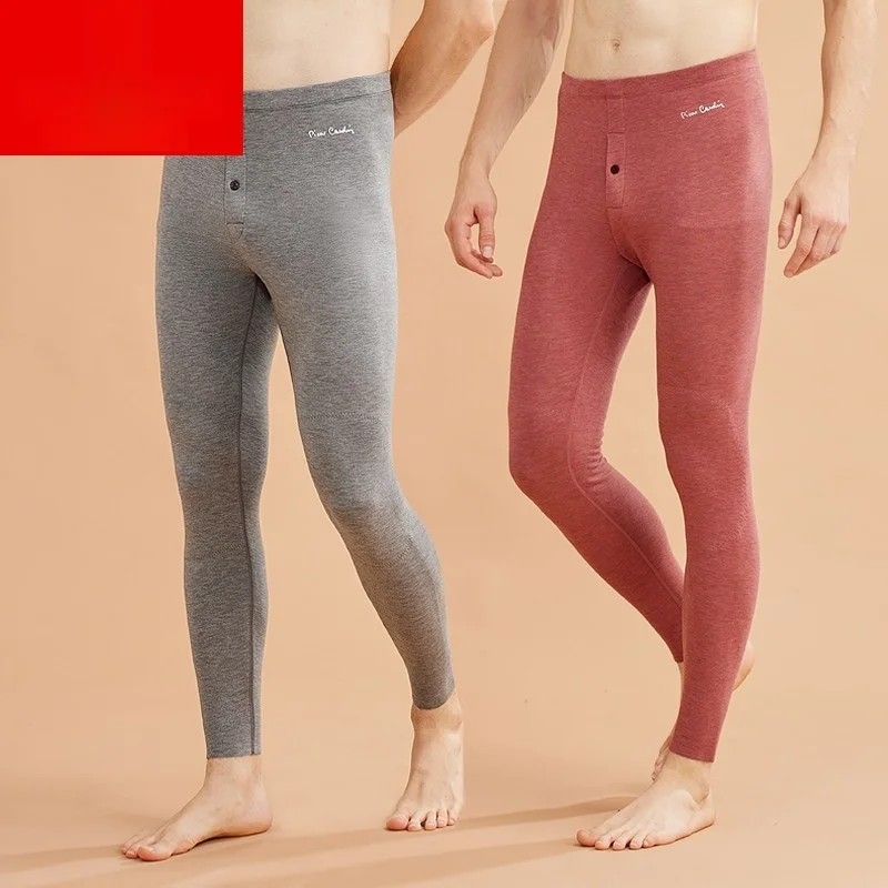 pierre-cardin-men's-thiened-camere-warm-pants-double-sided-brued-sl-underwear-long-trousers-autumn-winter-base-layer