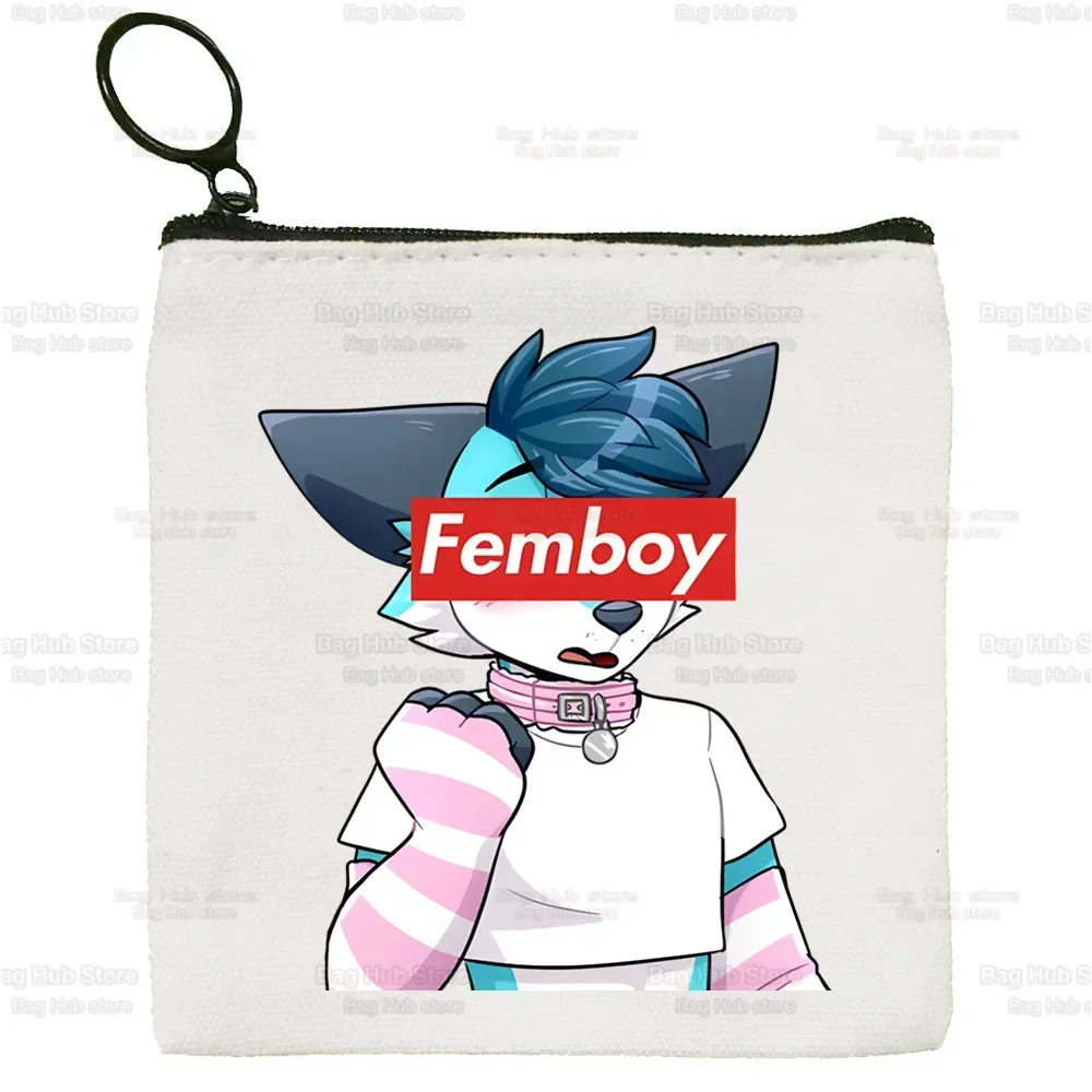 Anatomy Of A Furry Wildlife Cute Key Bag Mini Clutch Small Purse Proud To Be Simple Coin Purse Female Student Canvas