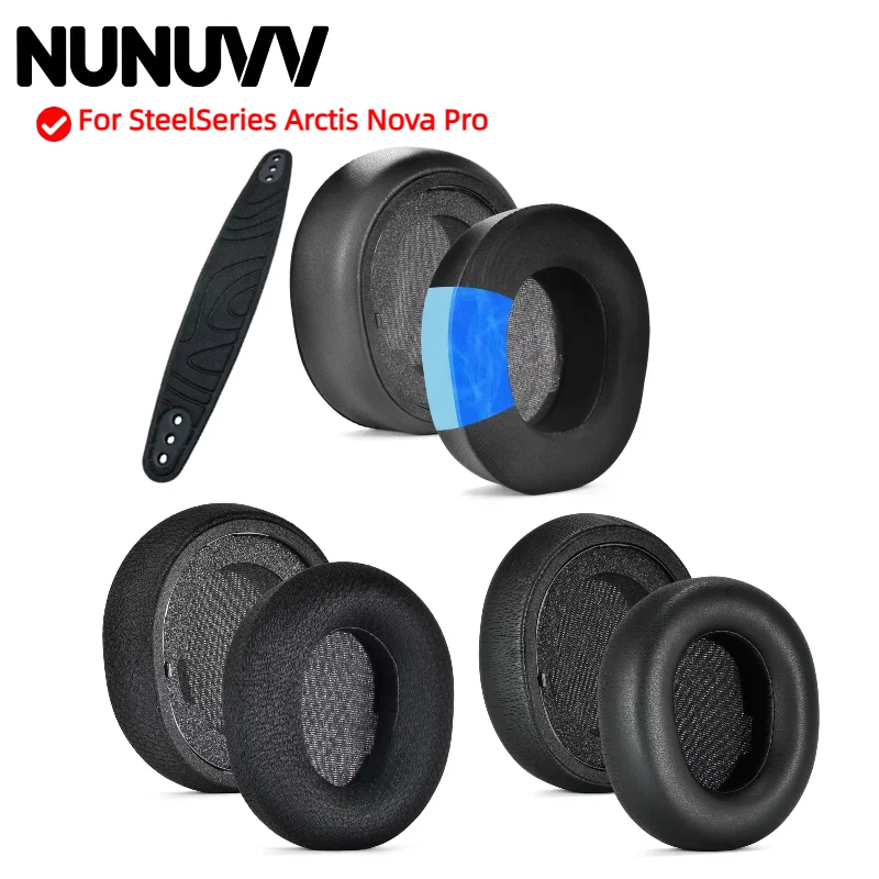 

Replacement Ear Pads for SteelSeries Arctis Nova Pro Headphones Memory Foam Ear Cushions High Quality