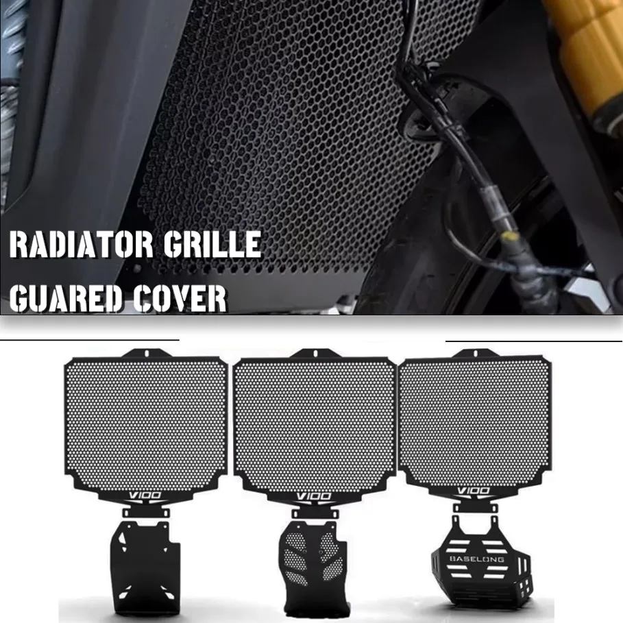 

Stelvio 1000 2024-2026 Motorcycle For MOTO-GUZZI V 100 V100 Mandello/S 2023 2024 Radiator Grille Cover Guard Protection Protetor