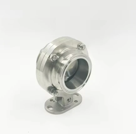 스테인레스 스틸 수동 퀵 릴리스 트라이 클램프 버터 플라이 밸브 위생 스테인레스 스틸 버터 플라이 밸브