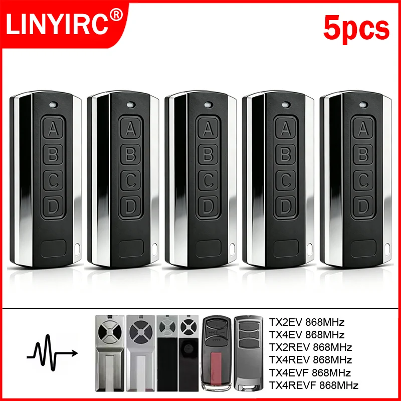 868MHz LiftMaster TX4EVF TX4EV TX2EV Chamberlain TX4REVF TX4REV TX2REV Garage / Gate Remote Control 868 MHz Hand Transmitter