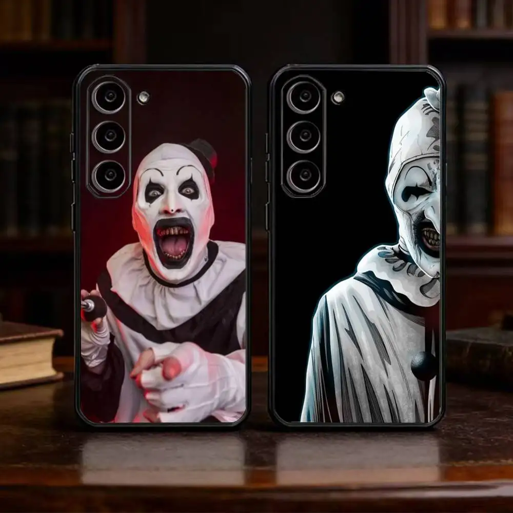 

Art the Clown horror T-Terrifier Phone Case For Samsung Galaxy A13,21s,22,31,32,52,53,71,72,73,Soft Black Cover