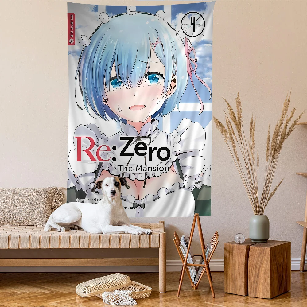 Anime RE ZERO Hanging Bohemian Tapestry Bohemian Wall Tapestries Mandala Cheap Hippie Wall Hanging