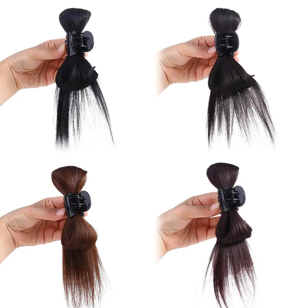 Straight Synthetic Hair Bun Girls Female Fake Ball Head Wig Chignon Hair Extensions Messy Hair Bun Hair Clip Bun Hair Claw Wig