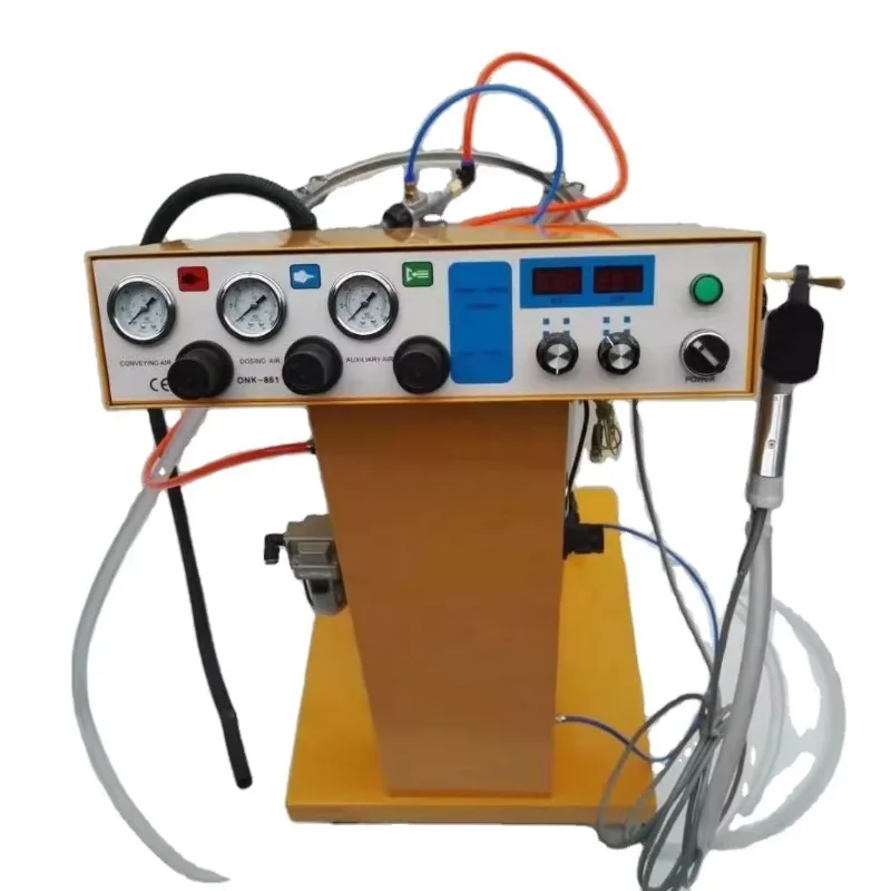 Alloy Wheel Powder Coating Equipment Metallized Nano Chrome Spray Gun System
