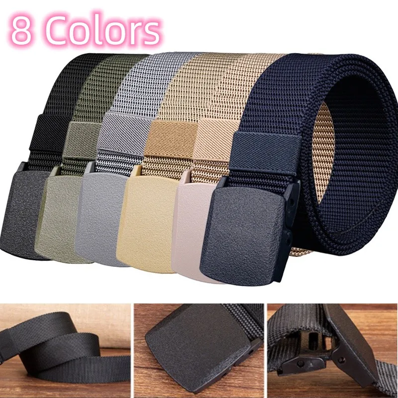 

New Tactical Belt Quick Release Outdoor Military Belt Soft Real Nylon Sports Accessories Men and Women Outdoor Sports Black Belt