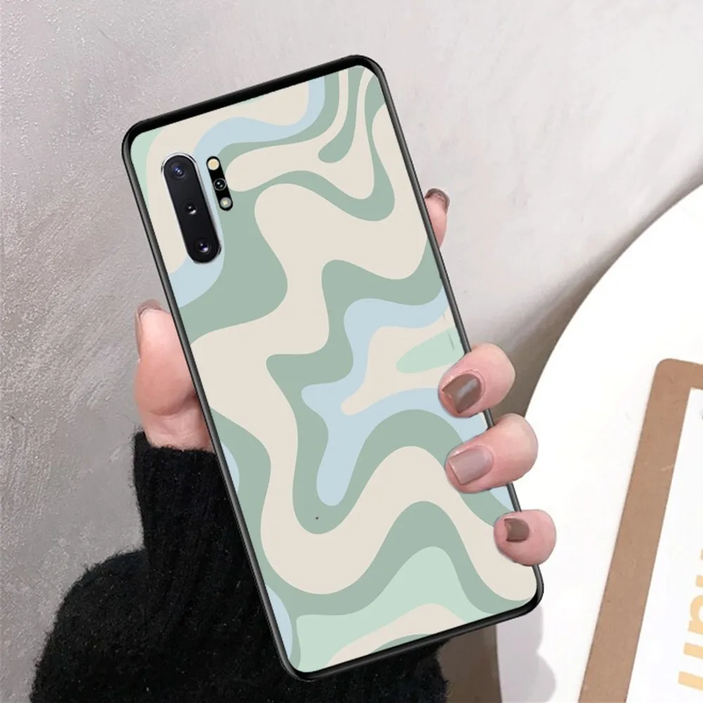 Liquid Swirl Abstract Pattern Phone Case For Samsung Note 8 9 10 20 pro plus lite M 10 11 20 30 21 31 51 A 21 22 42 02 03