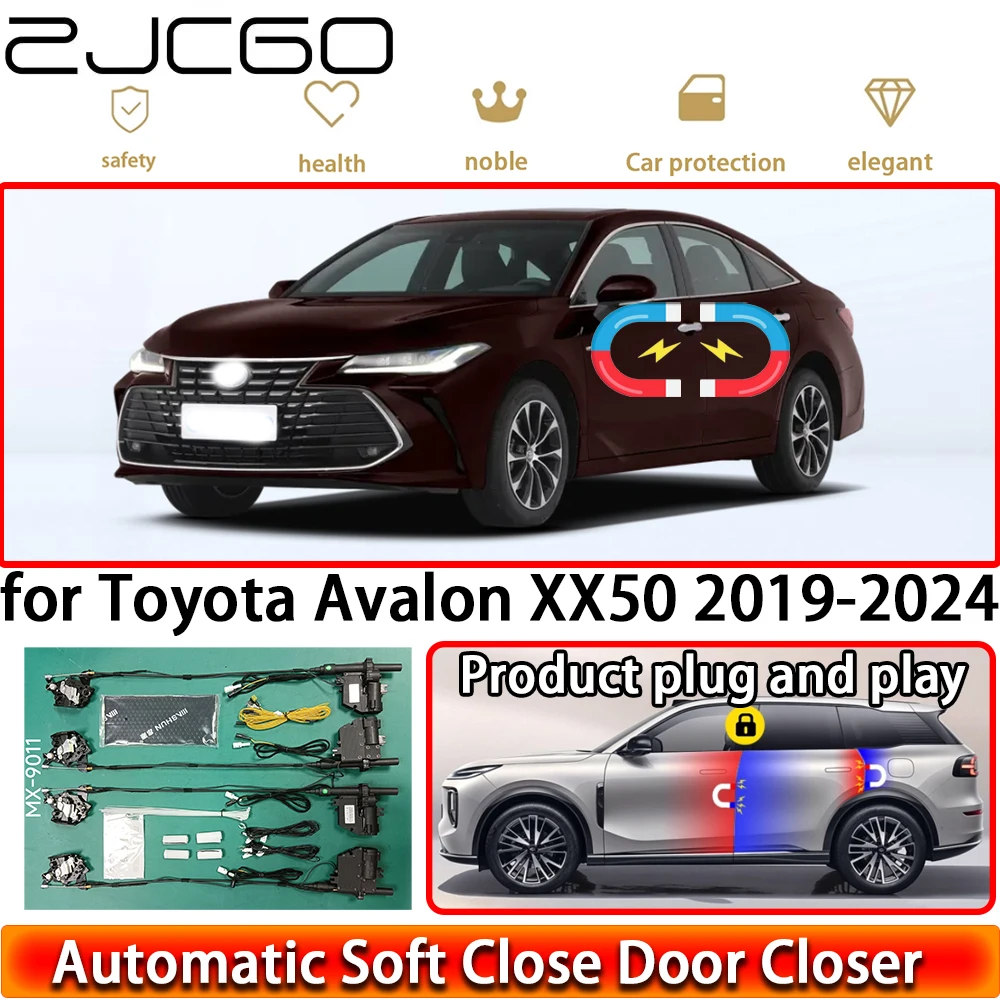 

ZJCGO для Toyota Avalon XX50 2019-2024: Комплект доводчиков дверей OEM, система автоматического закрывания, легкое открывание/закрывание дверей, Plug & Play