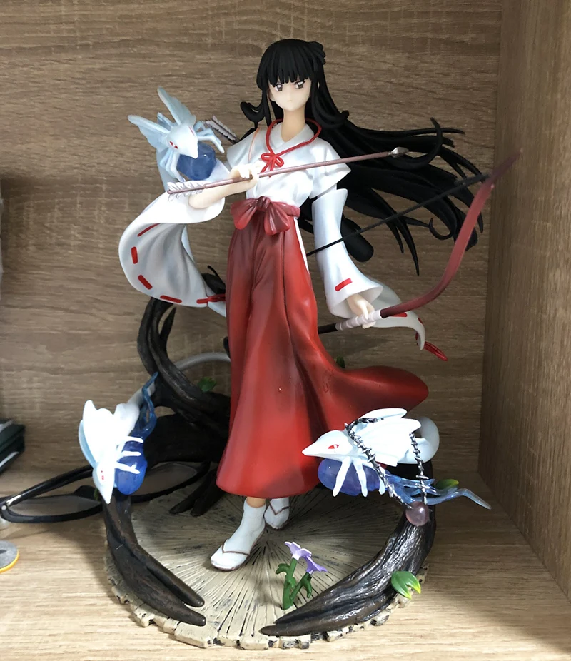 Anime Figurine Inuyasha Kikyo GK Statue Kikyō PVC Action Figure Collection Model Toy 26cm