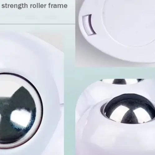 4 Stück Lenkrollen, 360 Grad freie Drehung, selbstklebende Universal-Riemenscheibe, drehbare Räder für Behälter, Aufbewahrungsbox, Möbel
