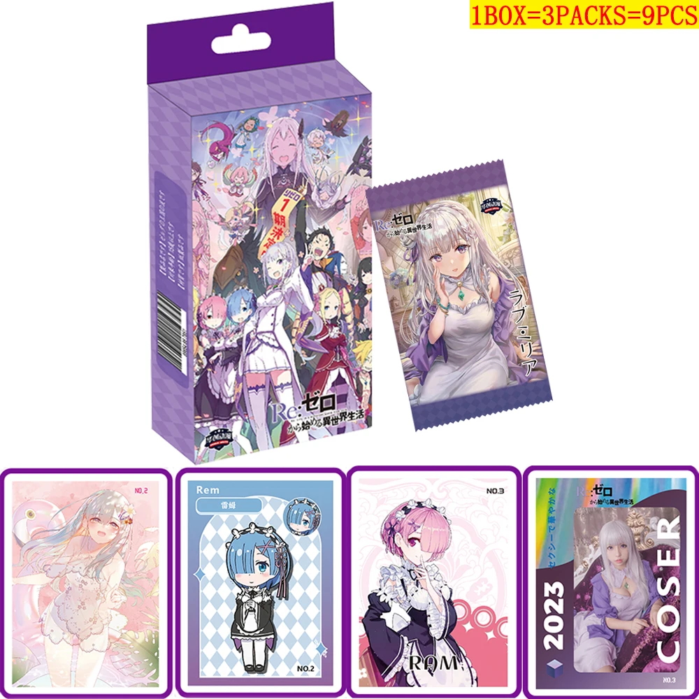 

Goddess Story Card Anime Movie Life is a Different World from Zero Surrounding Character Series Table Game Toy Cards Family Gift