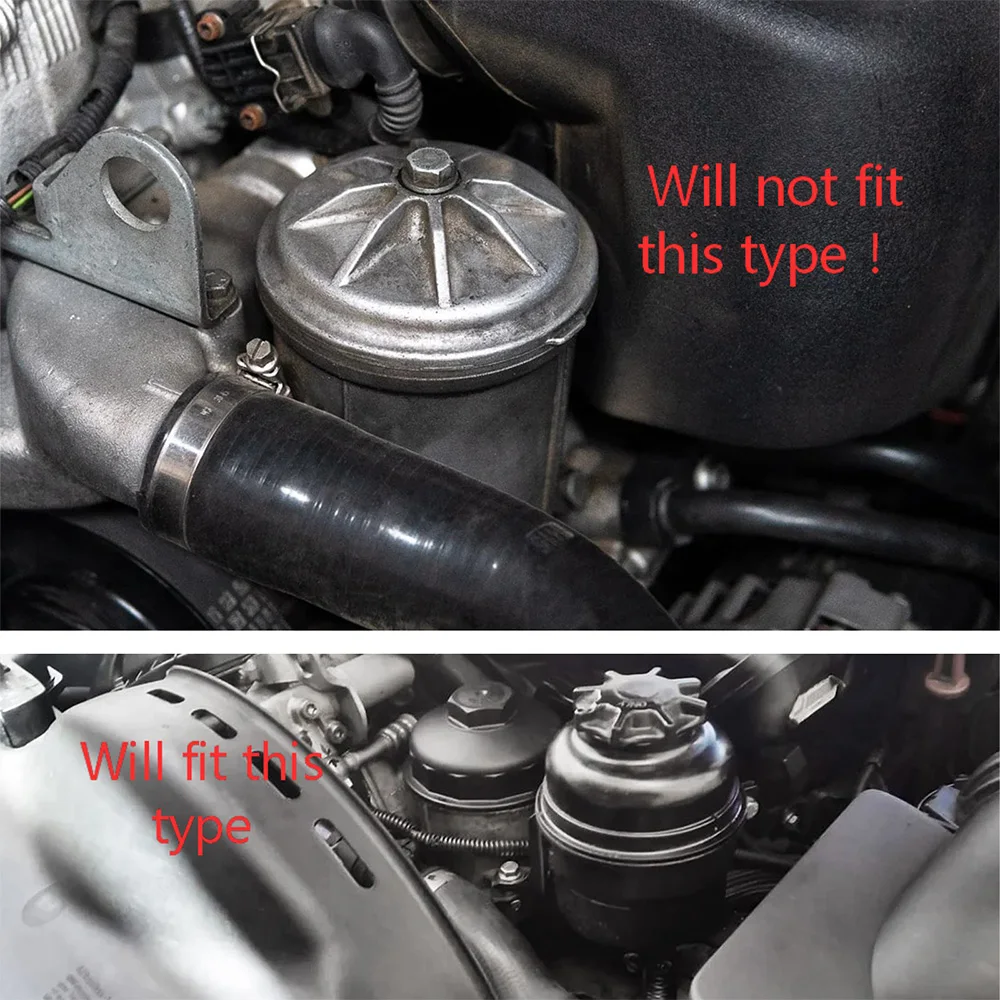 BEVINSEE Ölkühlerdeckel für Filtergehäuse für BMW E46 330i 325i 323i 328i E39 525i 528i 530i E36 323i 328i E60 E61 525i 530i – Detail 2