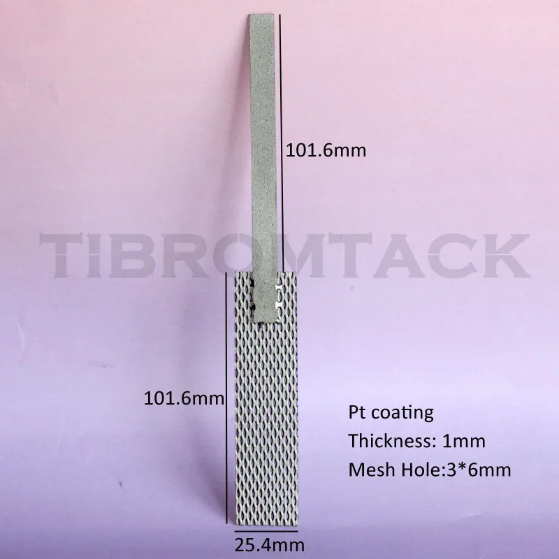 Platinum Coated Titanium Mesh for Electrochemical Applications, Pt Titanium Anode, Corrosion- Resistant