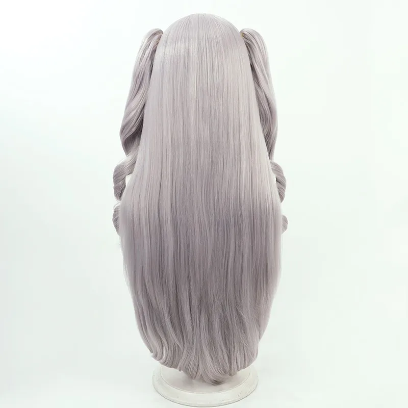 Juego Azur Lane Elbing Cos peluca de Cosplay accesorios de fiesta de Carnaval de Halloween pelo sintético fibra resistente al calor + gorro de peluca