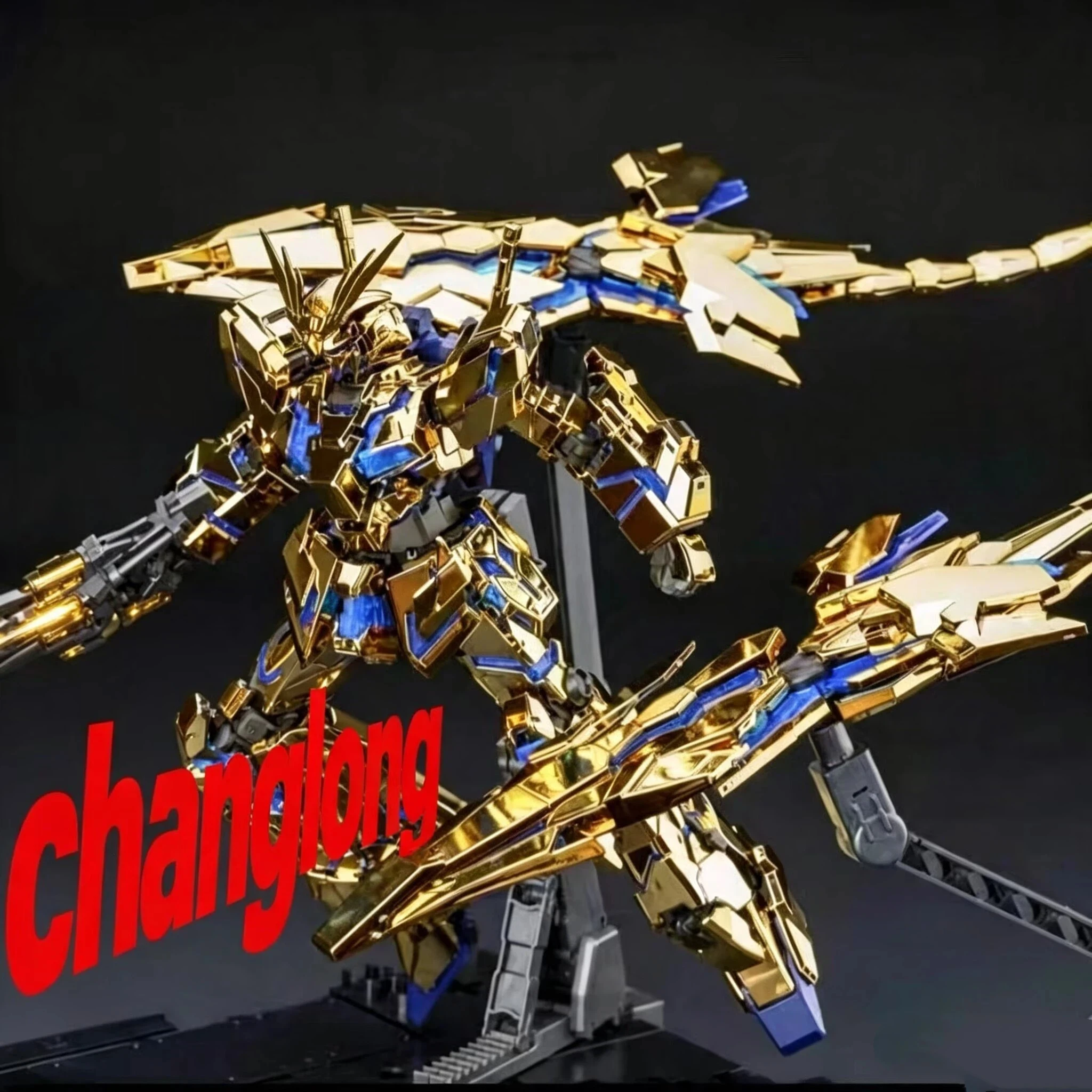 CHANGLONG 7705 MGEX 1/100 ユニコーン03 海外製 New product】CHANGLONG 7705 MGEX 1/100 RX-0 Unicorn 03 Phenex Gold