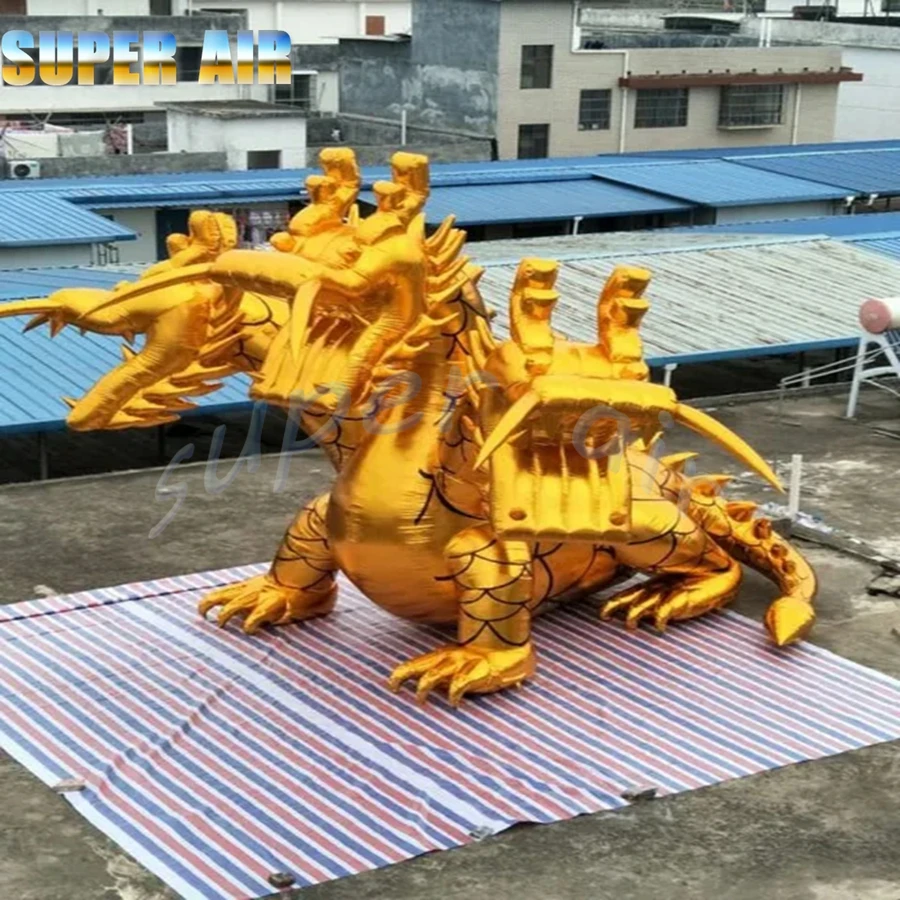 2024 Golden momentum Xuan Ang three-headed dragon suitable for party activities exhibition commercial promotion display