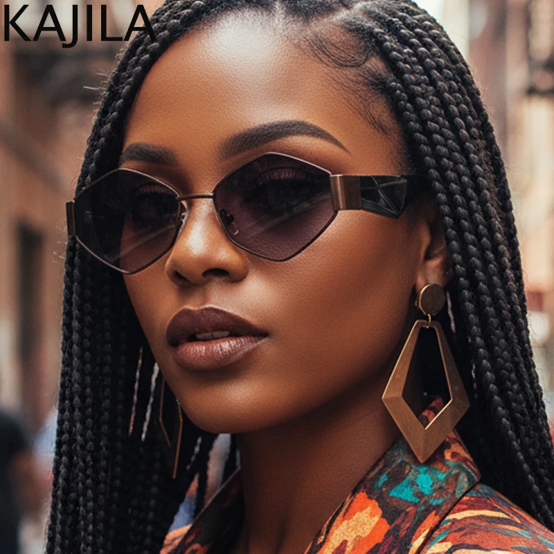 

Small Hexagon Punk Sunglasses Women 2025 Luxury Brand Vintage Polygonal Sun Glasses For Ladies Steampunk Eyewear Oculos De Sol