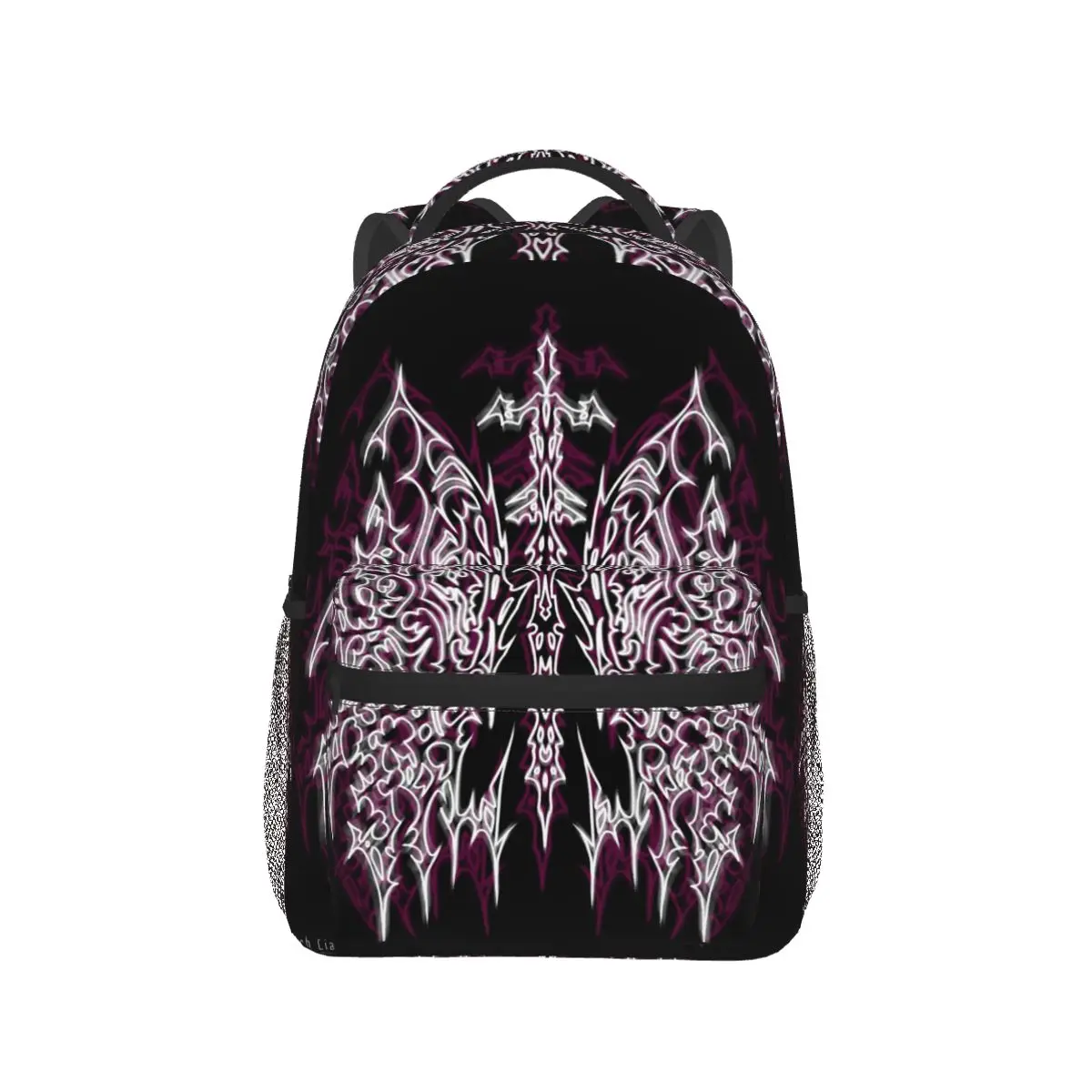 

Gothic Dark Print Backpack Hot Sale Daypack Large Capacity Boys Girls BookBag School Bag Shoulder Bags for Men Women