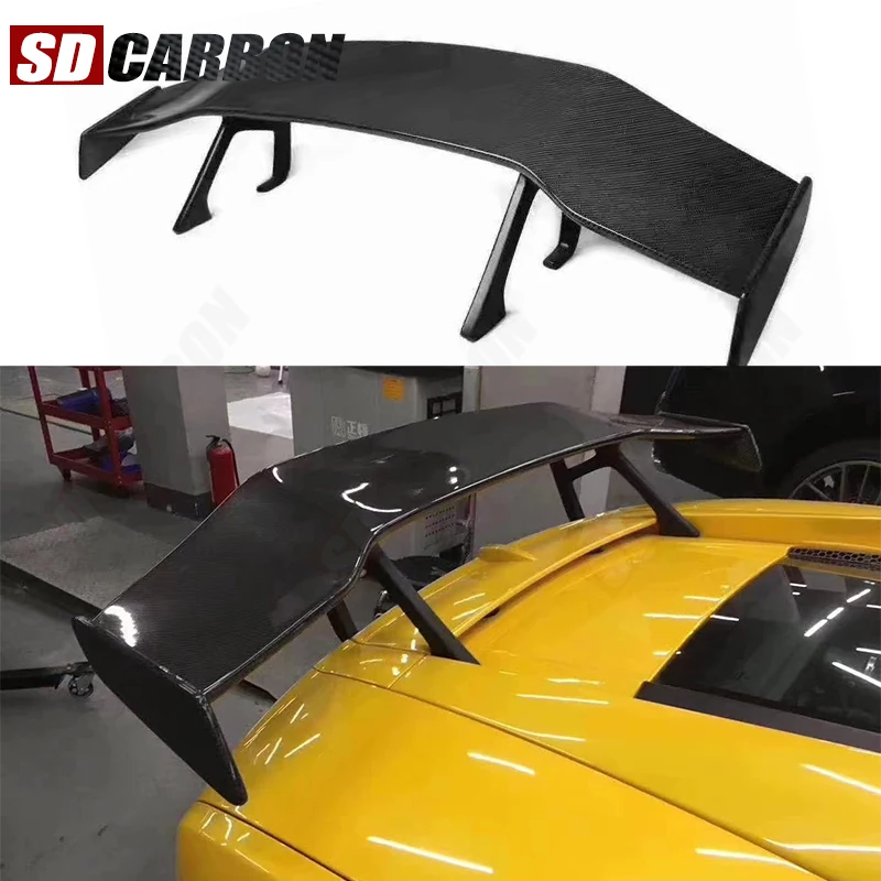

Для Lamborghini Huracán LP550 LP610 Спойлер из углеродного волокна Задние плавники Задний спойлер багажника Направляющее крыло Заднее крыло Автомобильные аксессуары