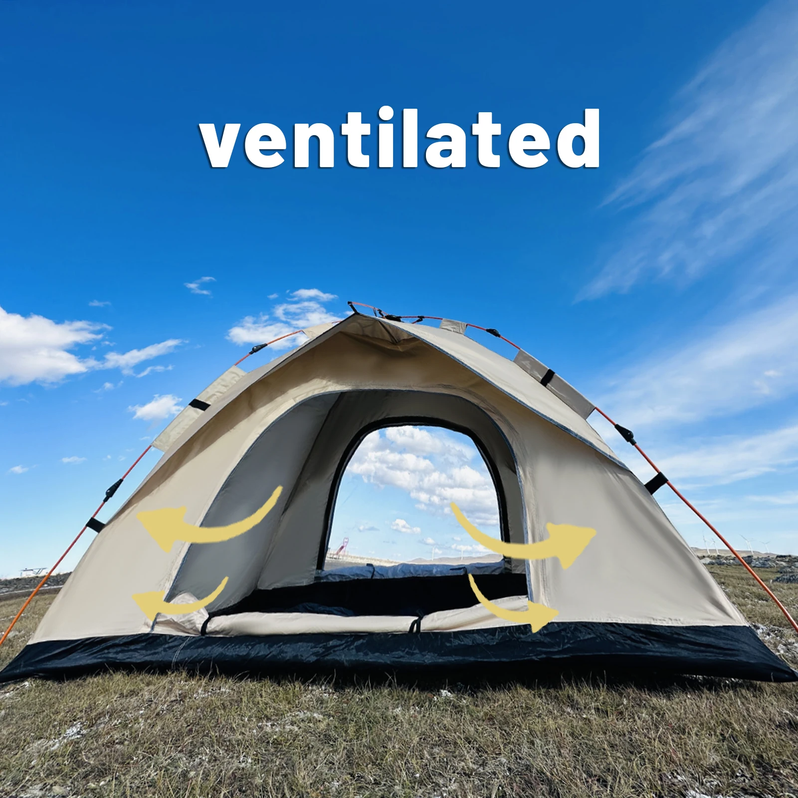 

Automatic Rainproof Sunshine-proof Tent Fishing Beach Sunshine Shelter 4 person tents Outdoor Automatic Quick-opening Tent