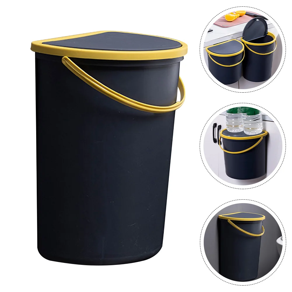 

Wall Mounted Trash Can Garbage Mini Automatic Bin Storage Hanging Basket Car Gadgets Container