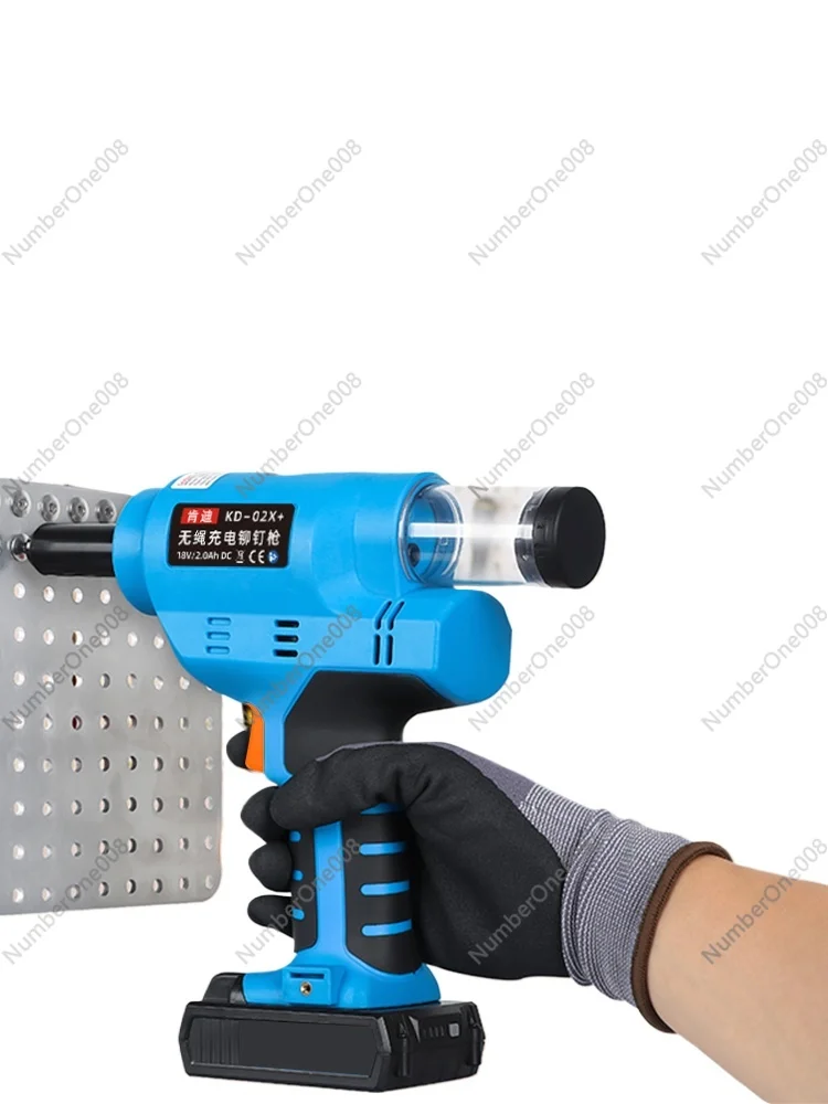 Electric Rivet Gun All Material 6.4 Stainless Steel Blind Rivet Hippocampus Nail Lithium Electric Gun