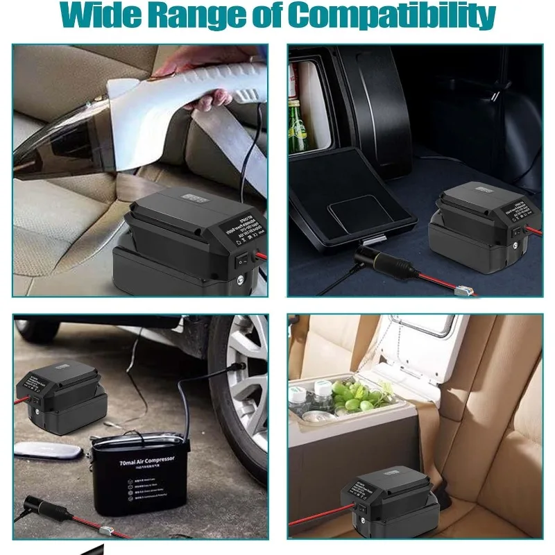 تيار مستمر 18 فولت إلى 12 فولت محول خفض الجهد ل ديوالت/ماكيتا/ميلووكي/بوش/Einhell 18 فولت بطارية عجلة الطاقة محول للأدوات الكهربائية #6