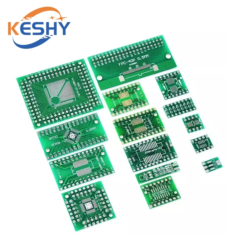10PCS PCB Board Kit SOP Patch Adapter Board SOP24 SOP8 SOP14 SOP16 SOP20 SOP28 SOT QFN 32 56 SMD DIP Adapter Converter Plate