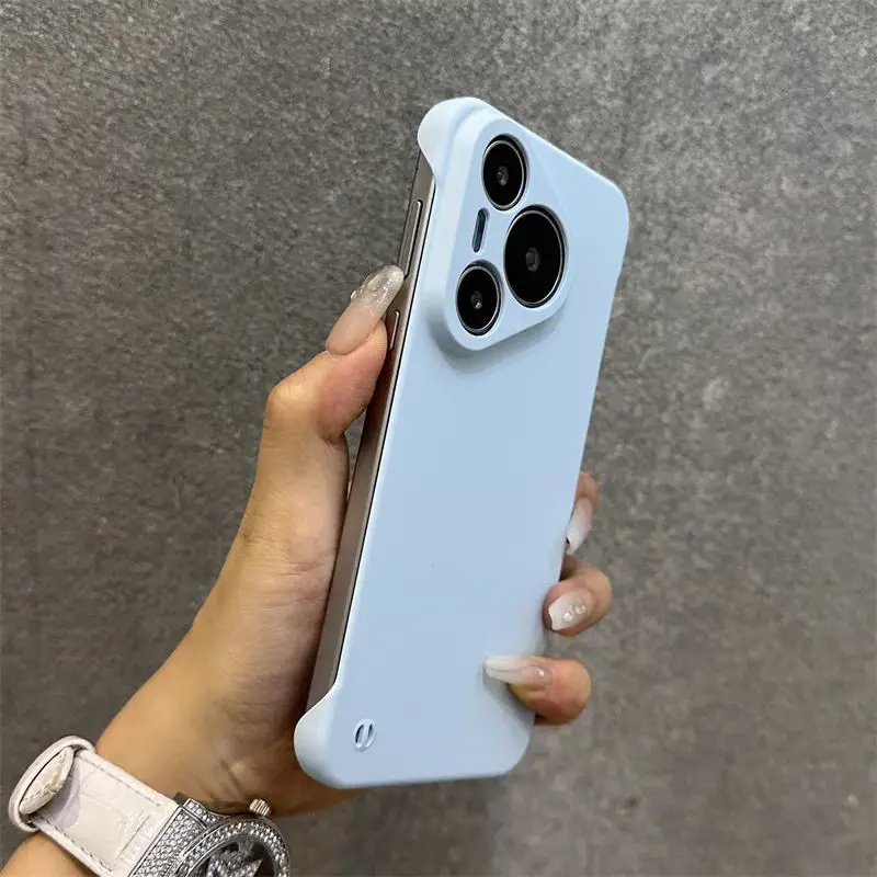 Funda para HUAWEI Pura80 70 Ultra Simple Color puro sin bordes cubierta de PC para HUAWEI Pura 80 70 Pro Plus Funda de parachoques a prueba de golpes