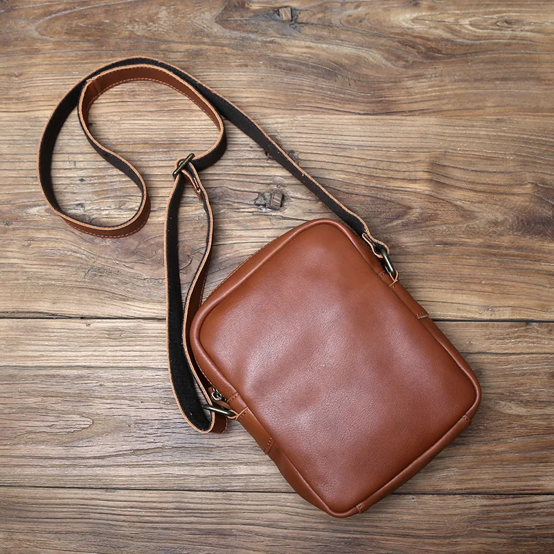 NZPJ Echtes Leder Herren Umhängetasche Lässige Umhängetasche Natürliches Rindsleder Vertikale Herrentasche Trend Tablet Computertasche – Detail 19