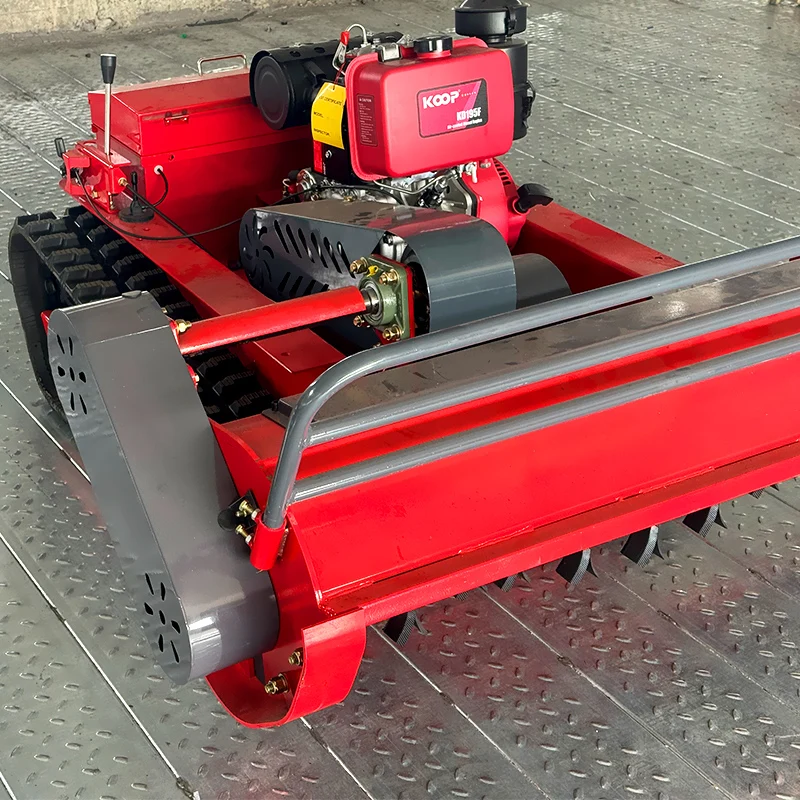 Customized Wholesale Direct zero Turn Small Robotic Industry Remote Control Lawn Mower with Crawler