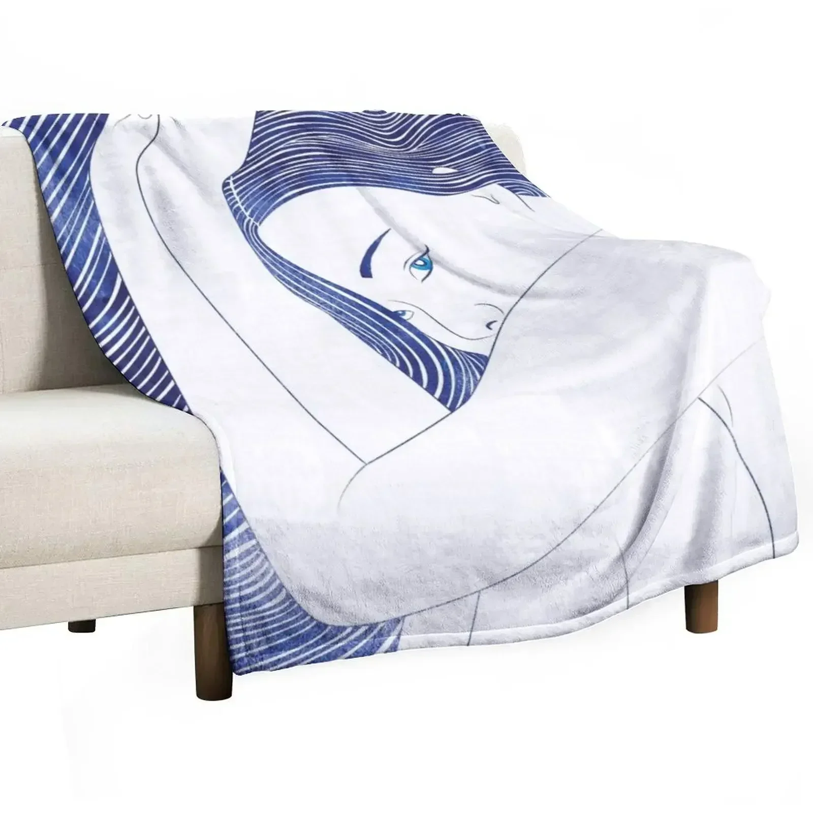 Psamathe Throw Blanket Air Conditioner Soft Blanket for Office Home