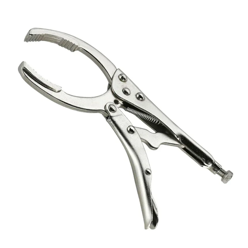 Adjustable Oil Filter Wrench Chrome Plated Car Oil Filter Removal Tool Hand Wrench Car Disassembly Tool 1pcs