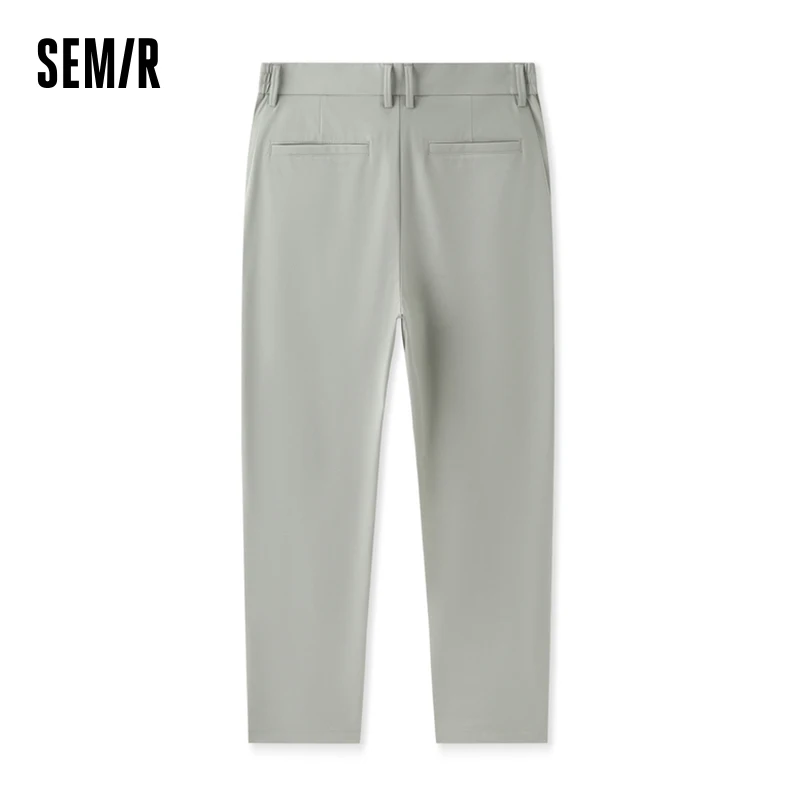 Semir Casual Pants Men 2024 Summer New Cool Sensation Slim-Fit Long Trousers Solid Color Simple And Comfortable