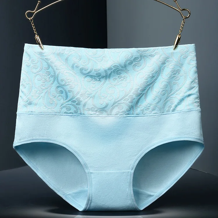 5 Teile/los Plus Größe Unterwäsche Frauen Höschen Hohe Taille Baumwolle Slip Mädchen Komfortable Shaper Bauch Unterhose Sexy Wäsche – Detail 7