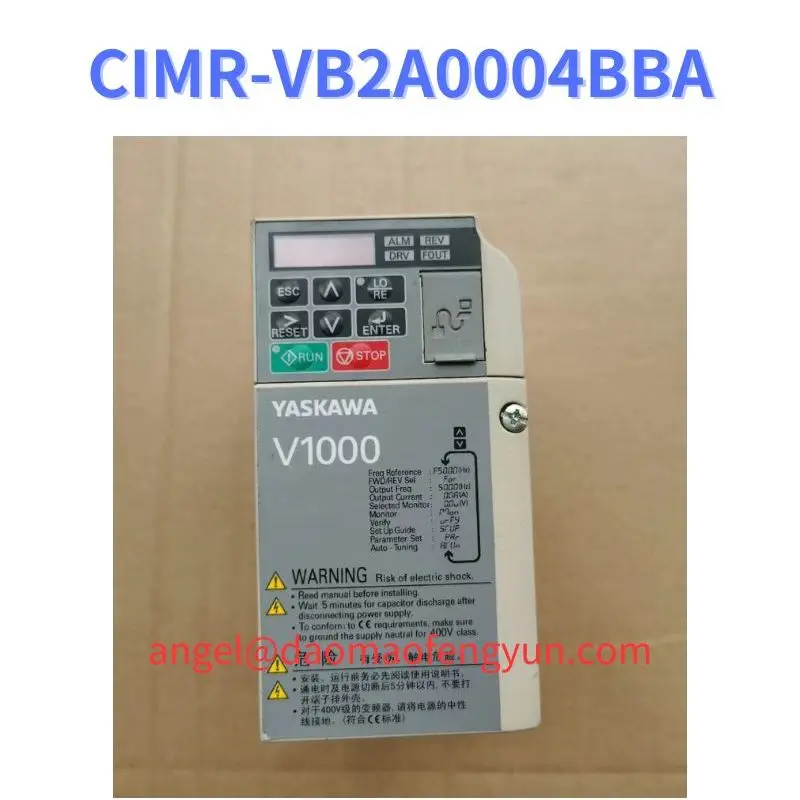 

CIMR-VB2A0004BBA Used V1000 series inverter 0.75kW/0.4kW test function OK