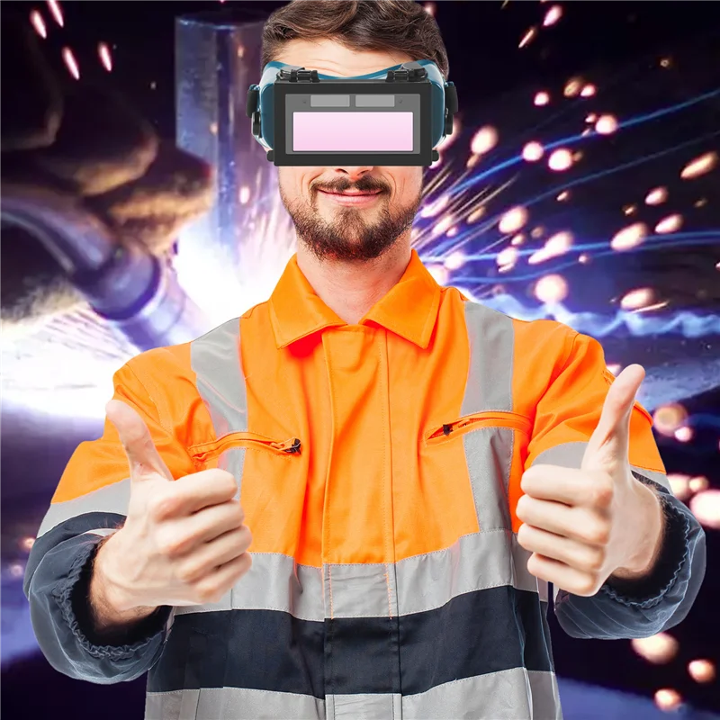 

ABVG-Auto Darkening Welder Welding Eyes Goggles Glasses Helmet Mask Eyeshade Patch Eyes Workplace Goggles (Dark Green)