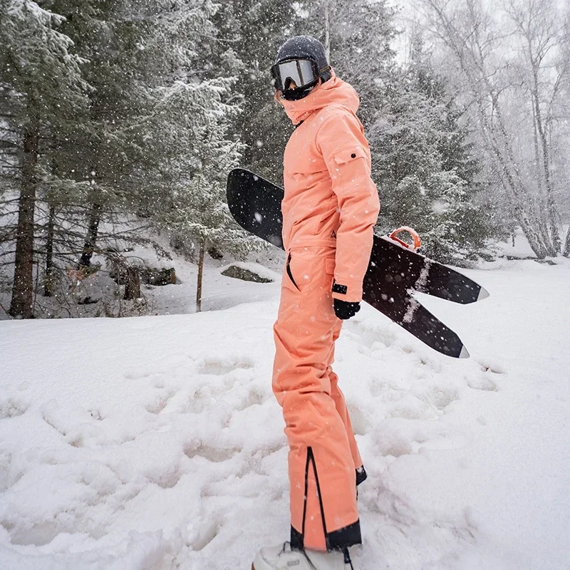 Fatos de esqui à prova de vento masculinos e femininos, macacão para neve, snowboard ao ar livre, roupas quentes, 1 peça, inverno, 2022, novo